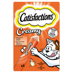 Catisfactions - Cat Snack - Chicken - Creamy Snacks - 4 x 10g