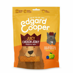 Edgard & Cooper - Hondensnack - Jerky - Kip met Bosbessen en Appel - 150g