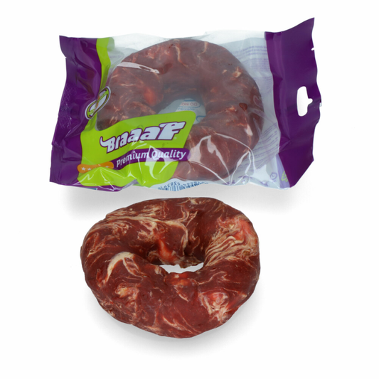 Braaaf - Donut Vlees & Vis 10-12cm - Hondensnack - 120g