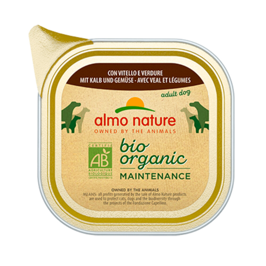 Almo Nature - Bio Organic Maintenance - Dog Food - Calf and Vegetables - 100g