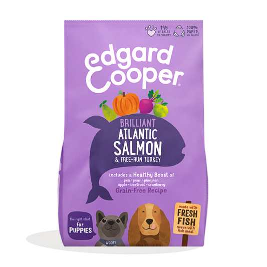 Edgard &amp; Cooper - Dog Food - Puppy - Fresh Salmon and Turkey