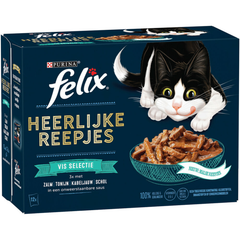 Felix - Delicious Strips Selection Fisch - 12x80g