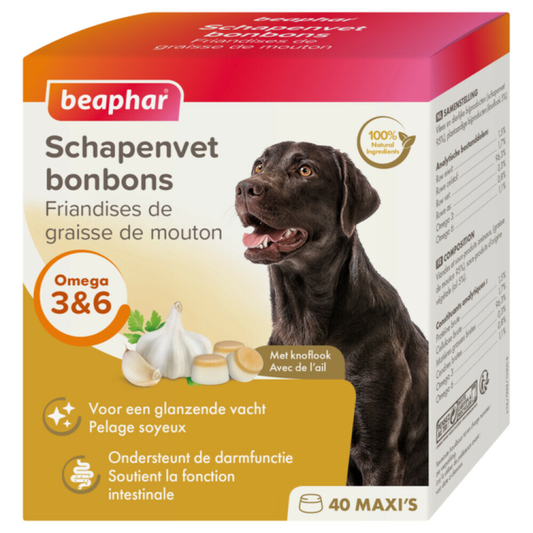 Beaphar - Schafsfettbonbons - Knoblauch - 245g