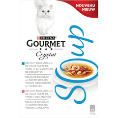 Gourmet - Crystal Soup Tuna - Cat food - 4x40g