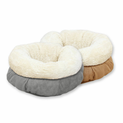 All For Paws - Kattenmand - Lambswool - Donut Bed Tan - 45 x 45 x 25 cm