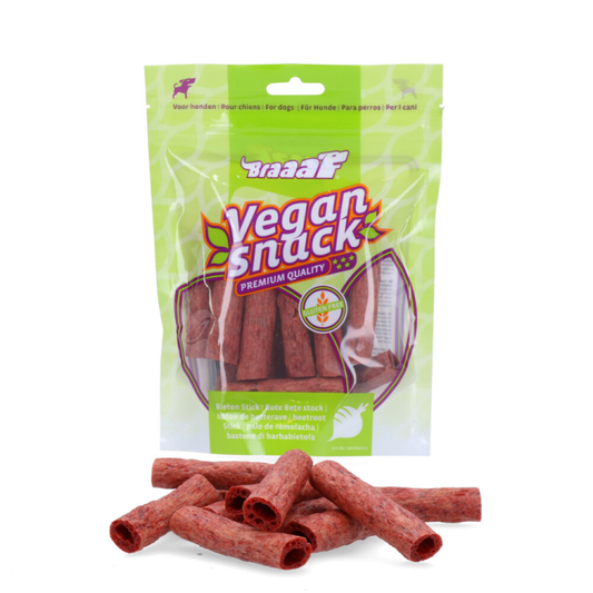 Braaaf - Bieten Sticks 6cm - Vegan Hondensnack - 80g