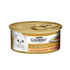 Gourmet - Gold Fijne Hapjes Kalkoen & Eend - Kattenvoer - 85g